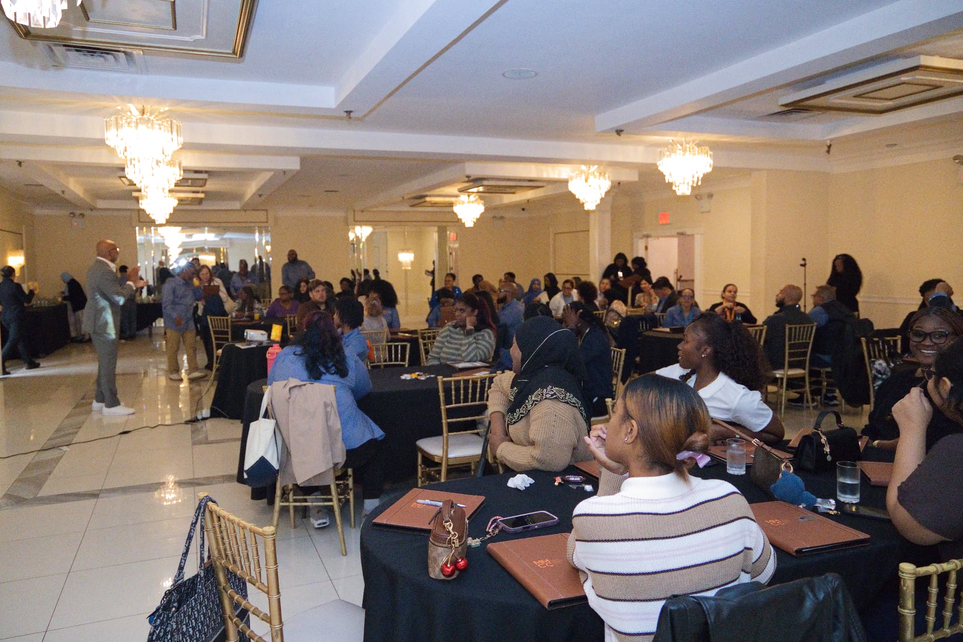 Community gathering — around the tables