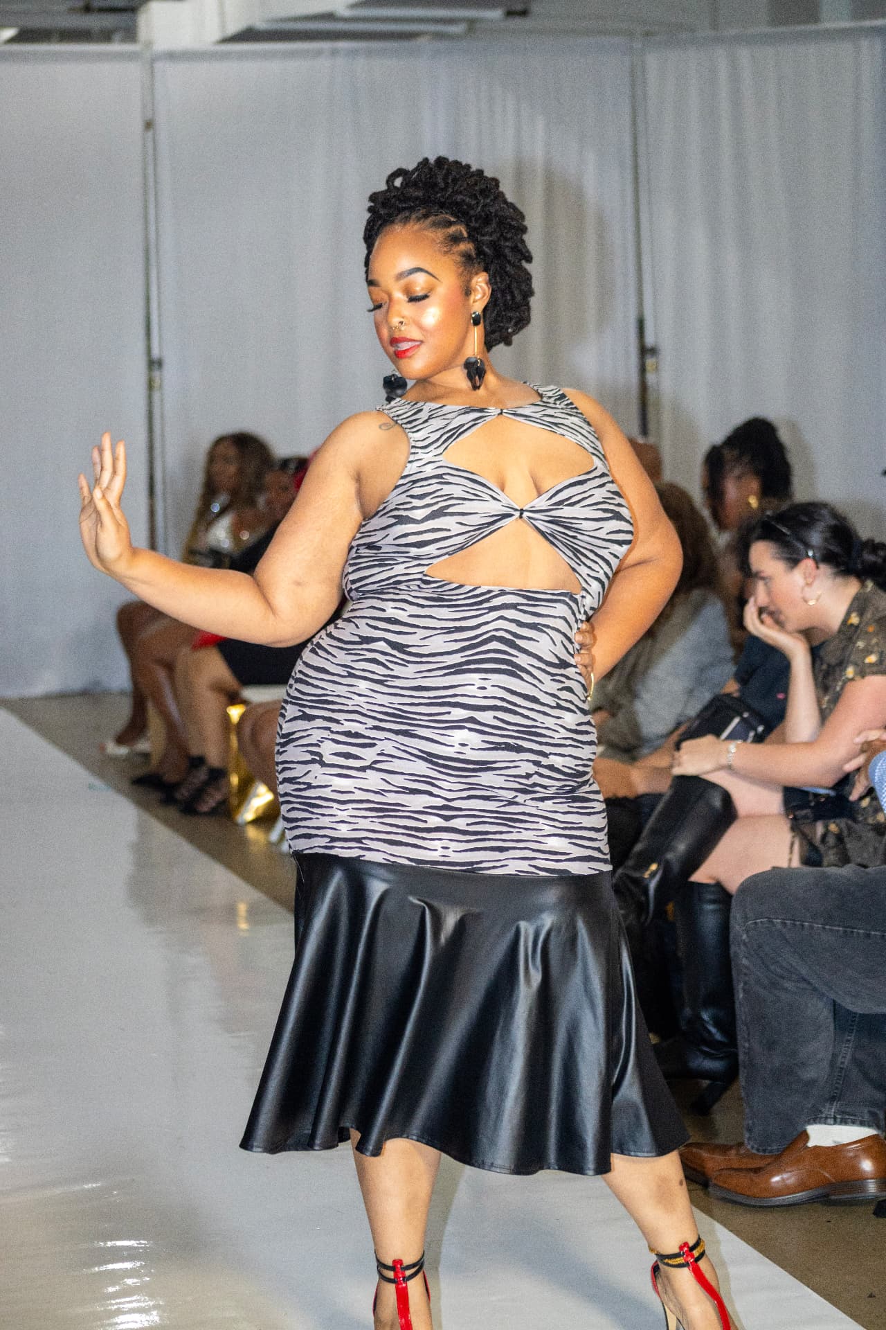 Runway — zebra and leather