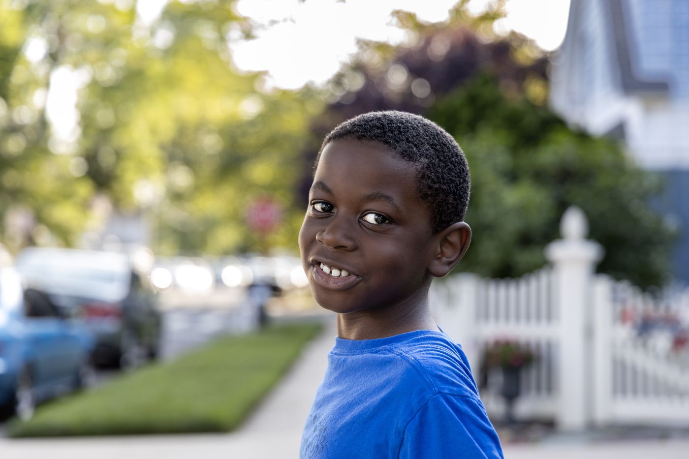 Golden hour — neighborhood portrait